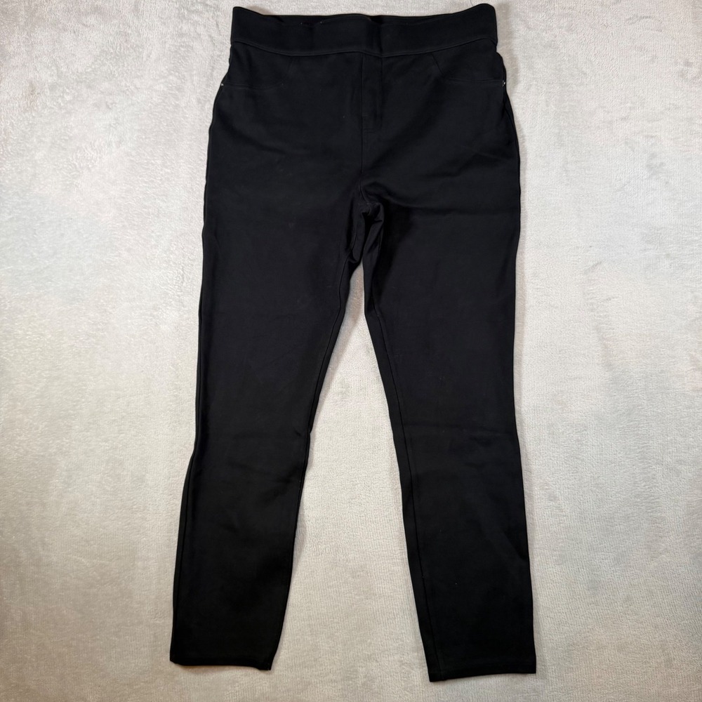 Spanx The Perfect Pant Slim Skinny Black Ponte Trousers 20202R Womens Large